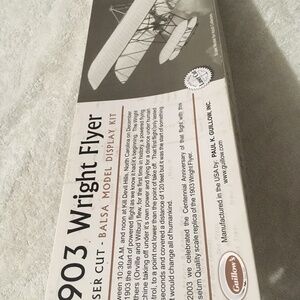 1903 Wright Flyer Laser Cut Balsa Model Display Kit (No. 1202)